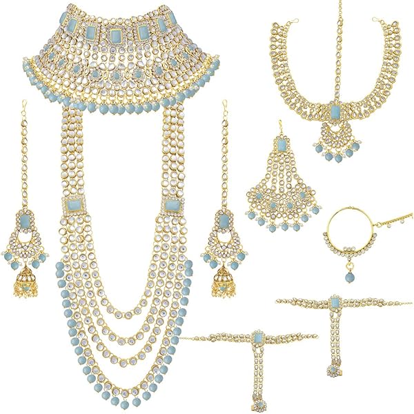 Amazon.com: I Jewels Traditional Ethnic Indian Kundan Dulhan